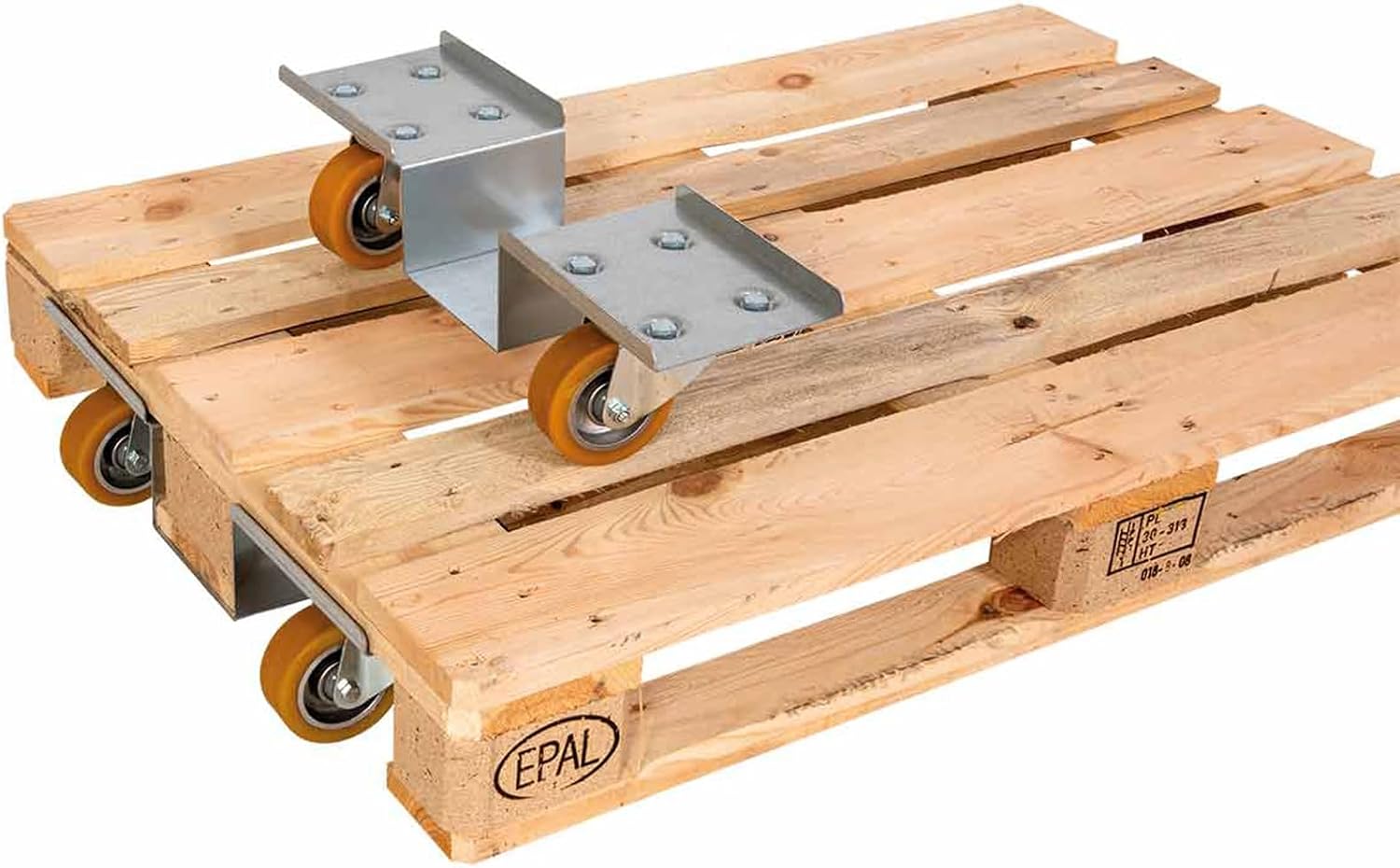 2er Set Palettenroller ohne Hubwagen für Palette – Detailansicht 1