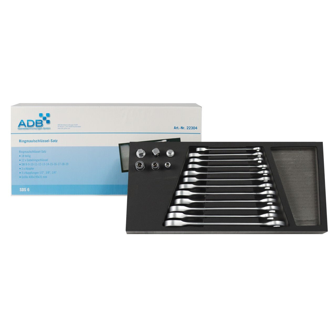 ADB Doppelmaulschlüsselsatz, 18-tl