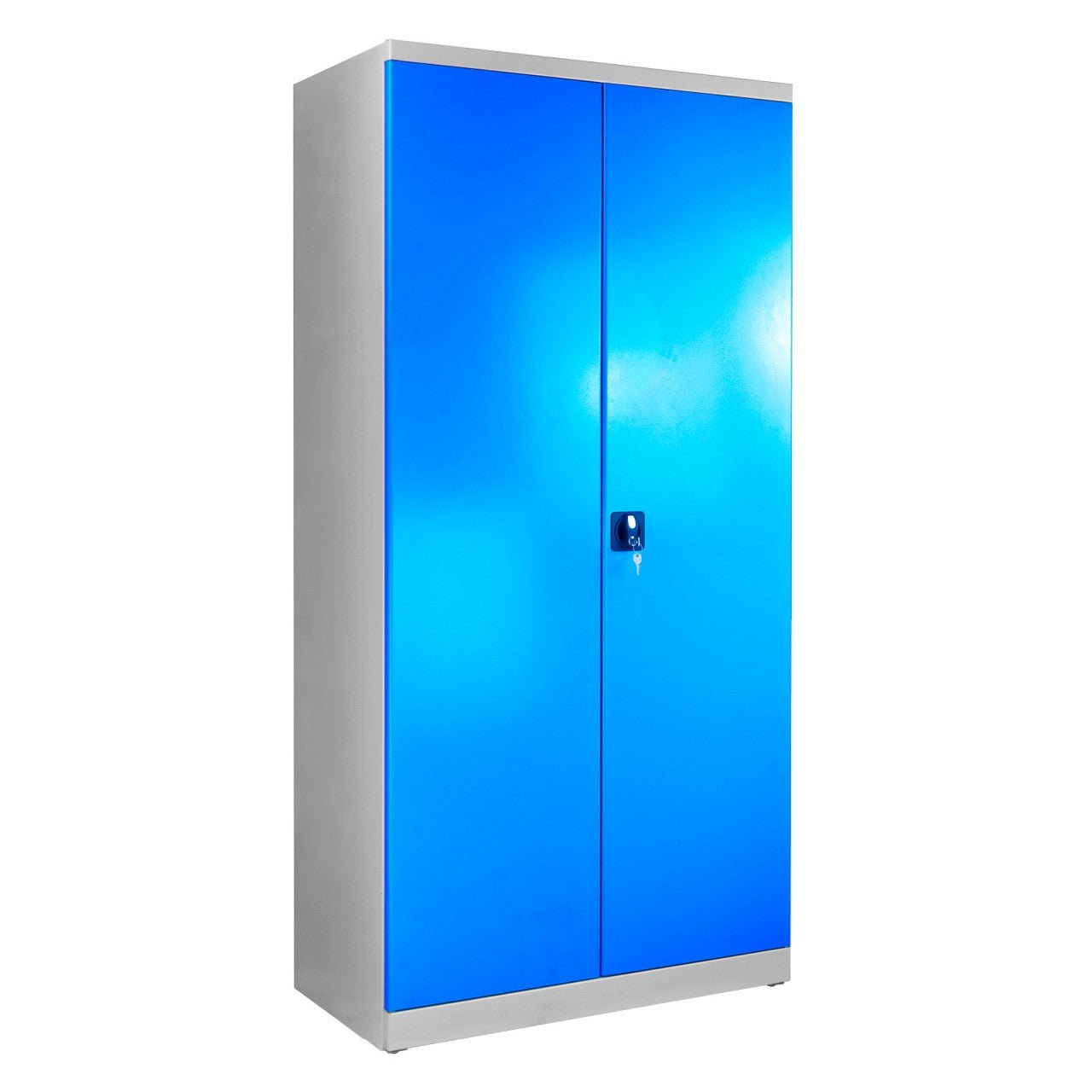 ADB Flügeltürschrank, Tiefe 500 mm, Grau/
