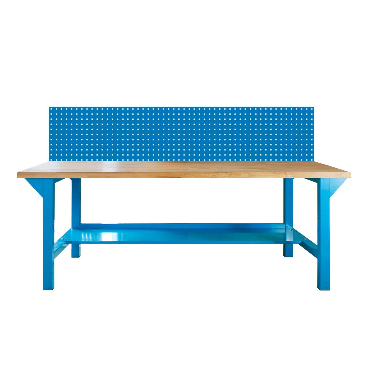 ADB Werkbank m.Ablageb.,2Fääe,1LochplH850xB1500xT7