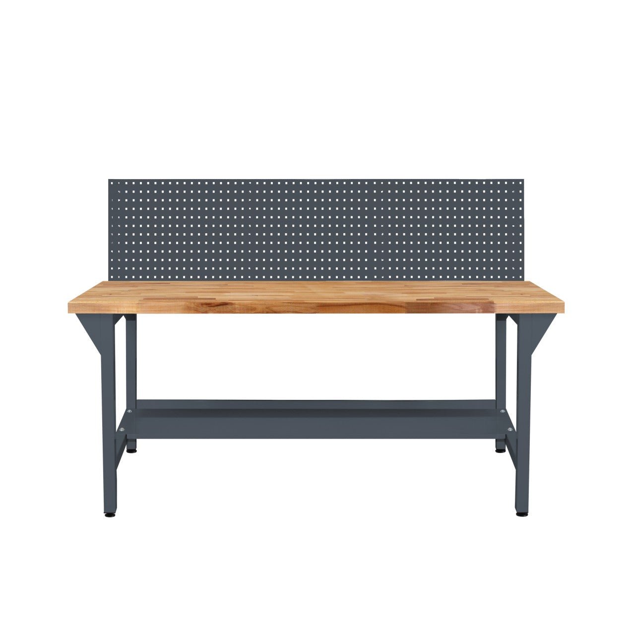 ADB Werkbank m.Ablageb.,2Fääe,1LochplH850xB1500xT7