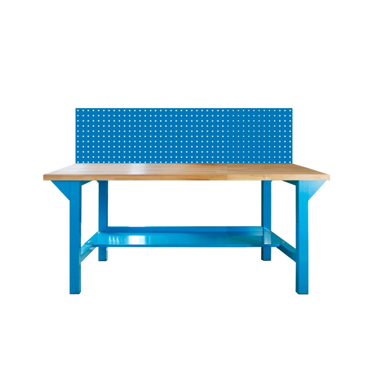 ADB Werkbank m.Ablageb.,2Fääe,1LochplH850xB2000xT7