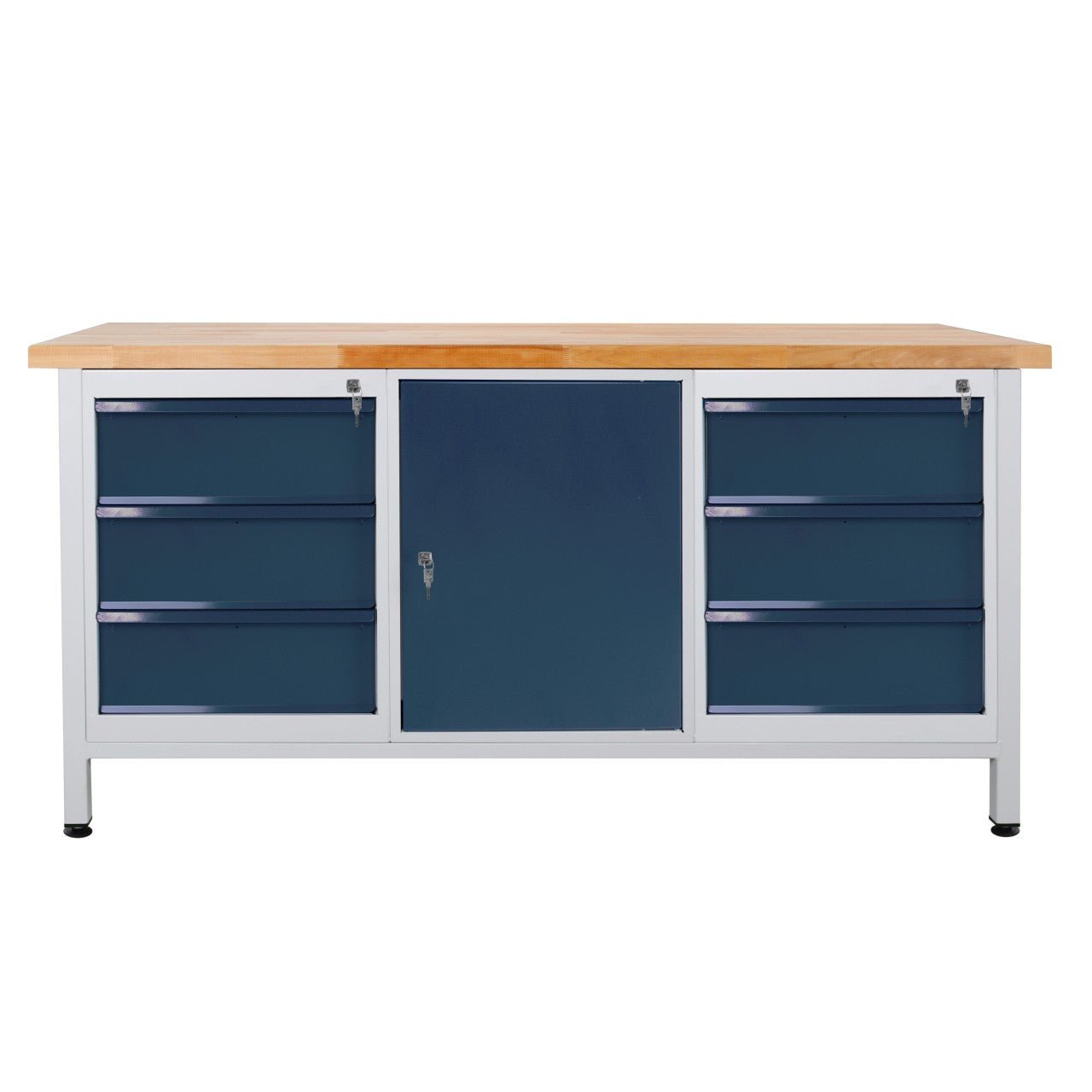 ADB Werkbank Packtisch 1700x840x600 mm 6 Schubladen + 1 Tür