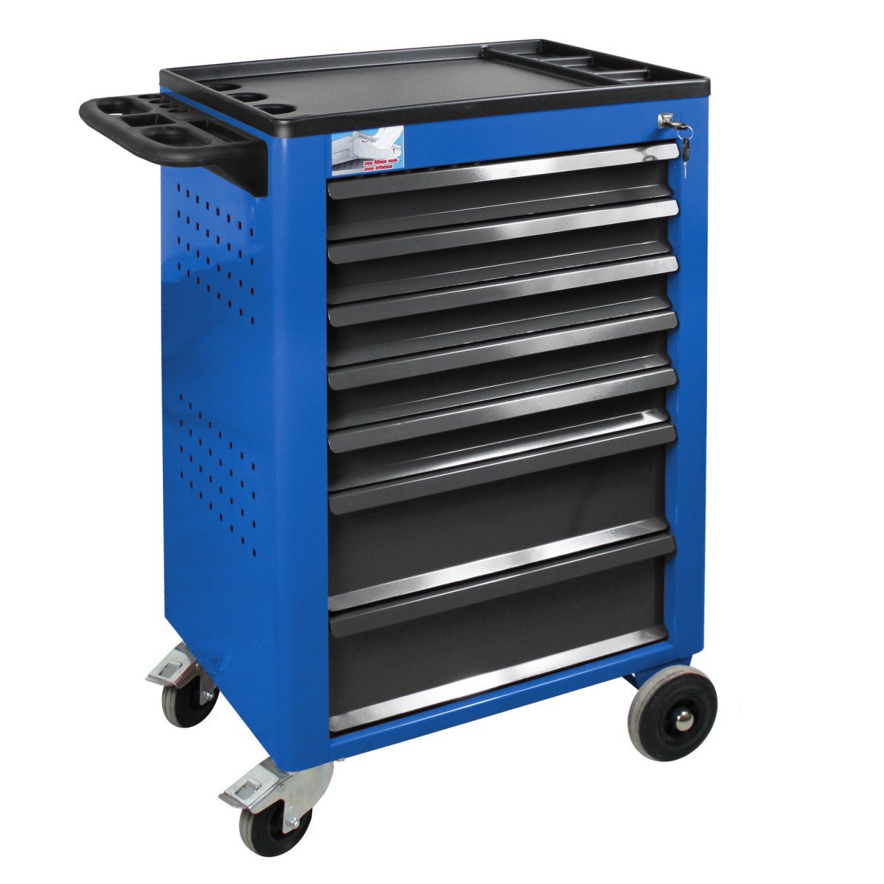 ADB Werkstattwagen Basic, blau, 7 Schubladen