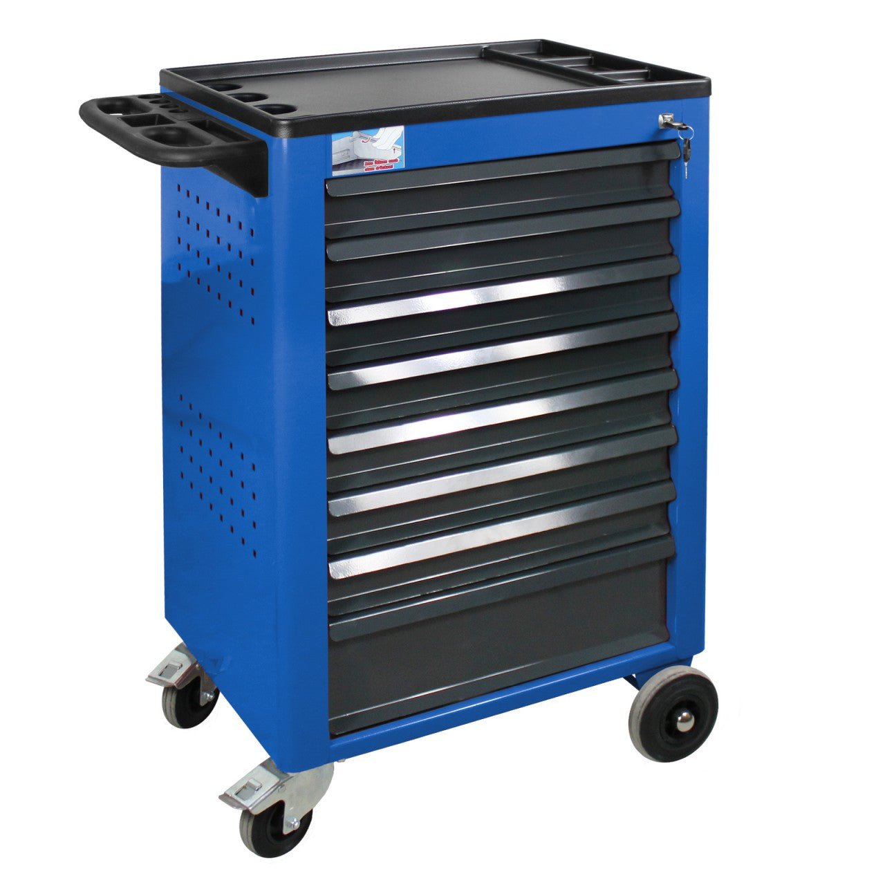 ADB Werkstattwagen Basic, blau, 8 Schubladen