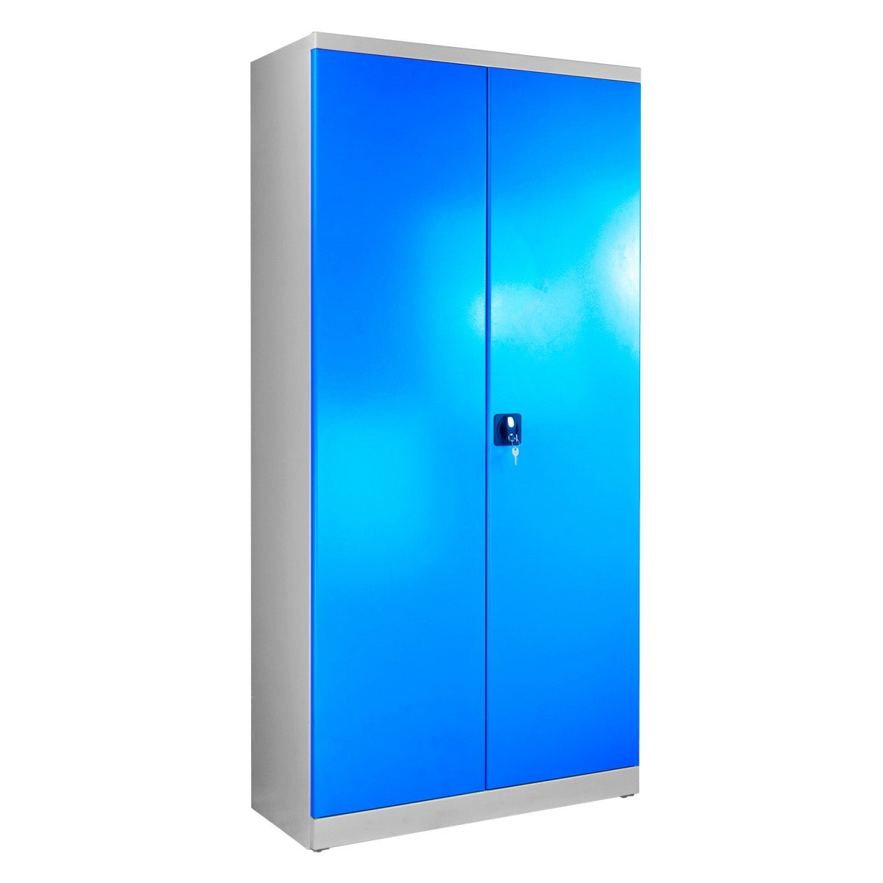 Flügeltürschrank, Tiefe 400 mm, Grau/