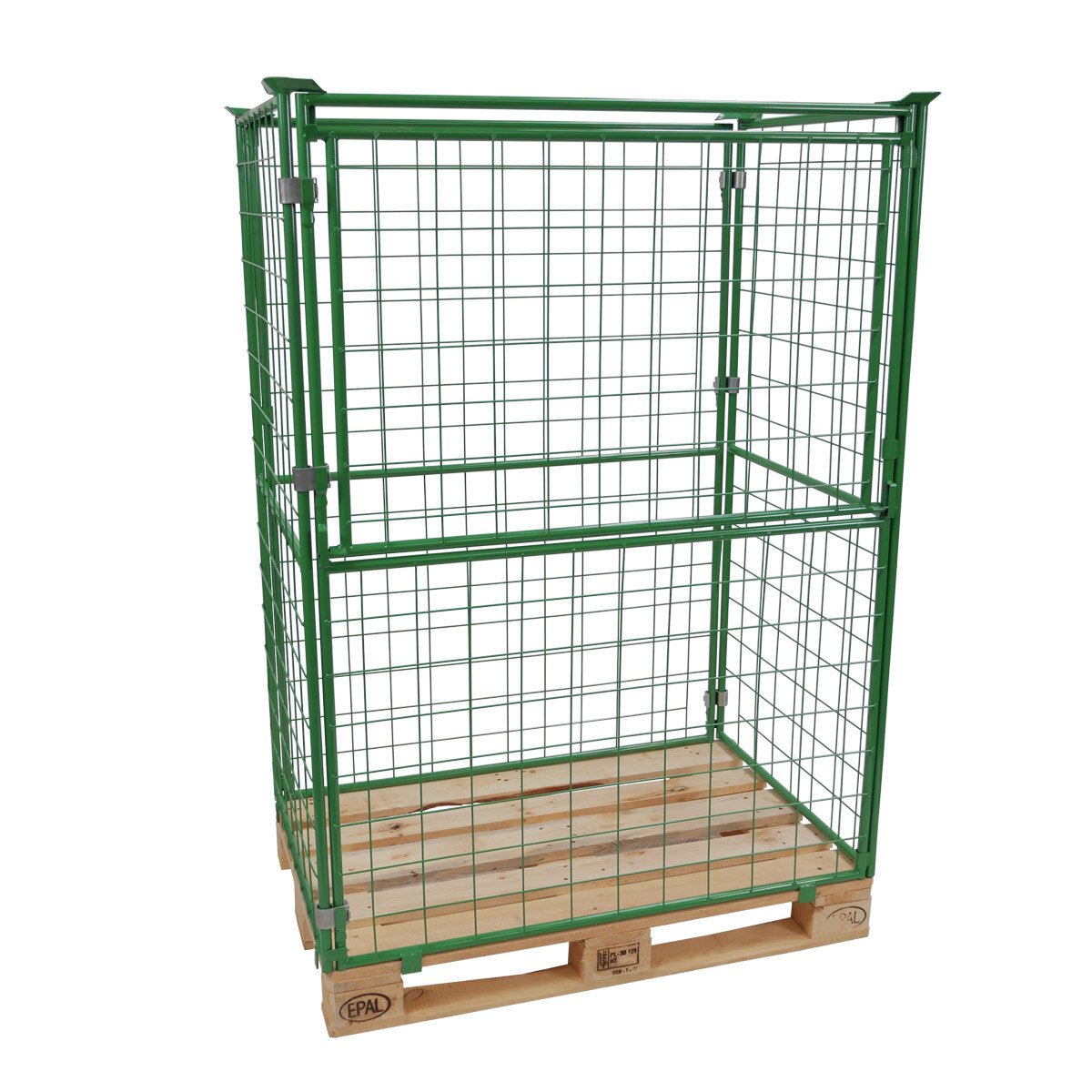 Gitteraufsatzrahmen Nutzhöhe 1600mm, 100x100 Drahtmaschung, grün