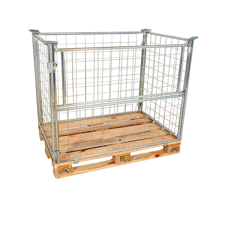 Gitterbox Gitteraufsatzrahmen verzinkt Nutzhöhe 1200mm, 100x100