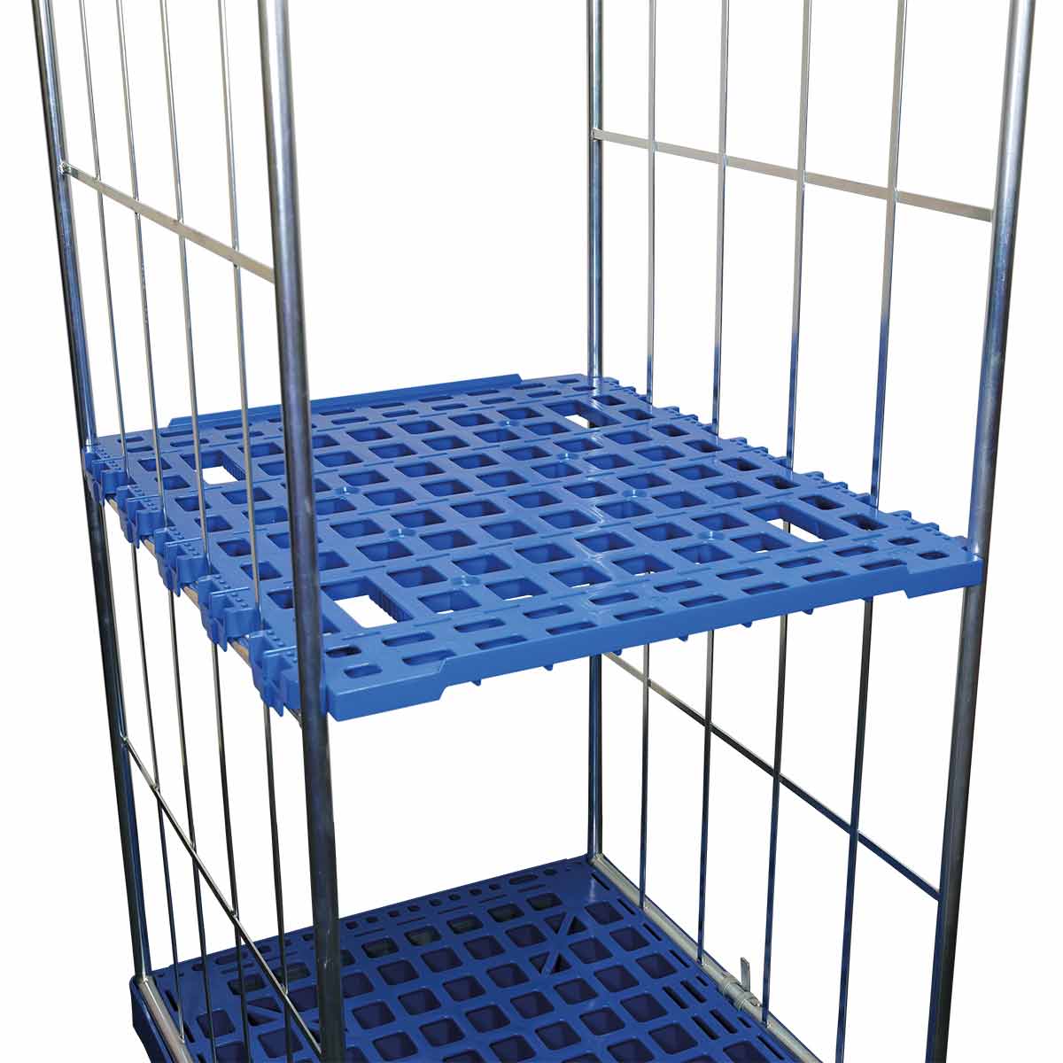 Kunststoff-Zwischenboden, für Rollbehälter 724 x 815 mm, Typ 2-seitig