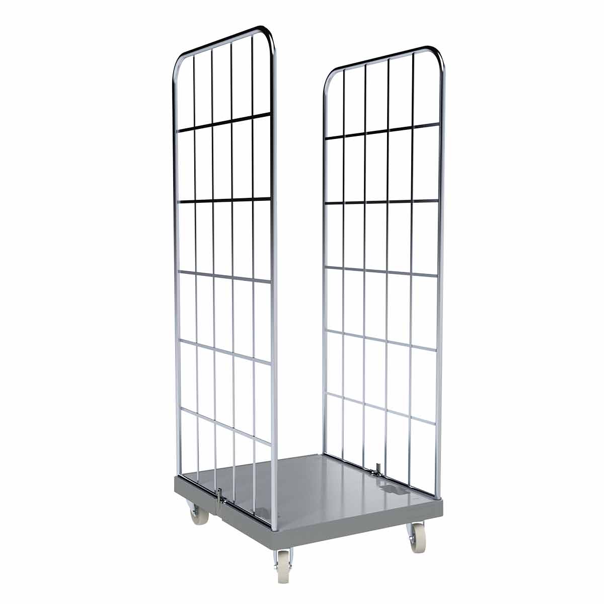 Rollbehälter 1650 KU grau, 724 x 815 mm, 2-seitig, Cr 3, Ladefläche