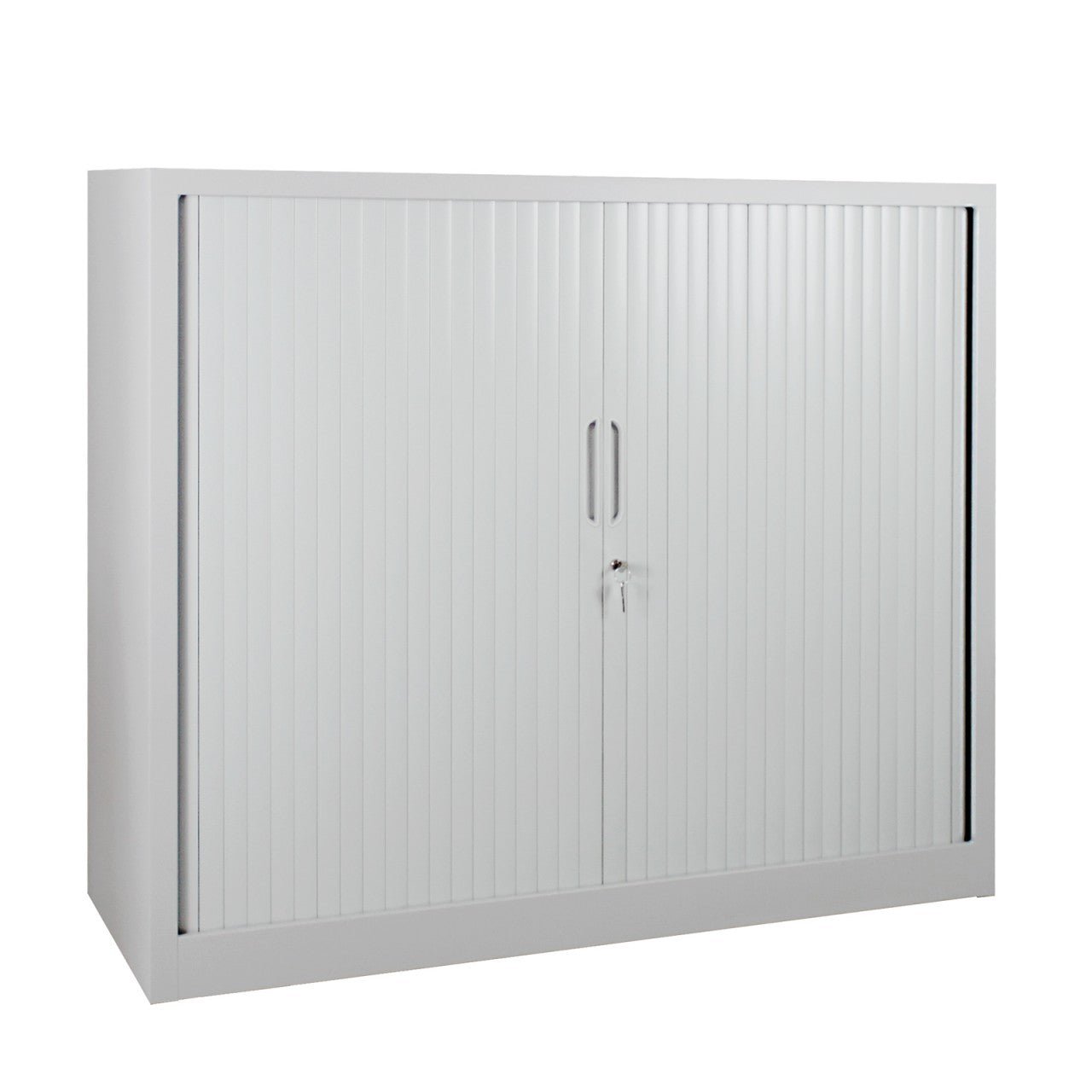 Rollladen-Beistellschrank, H1050 x B1200 x T450 mm,2 FB,RAL7035