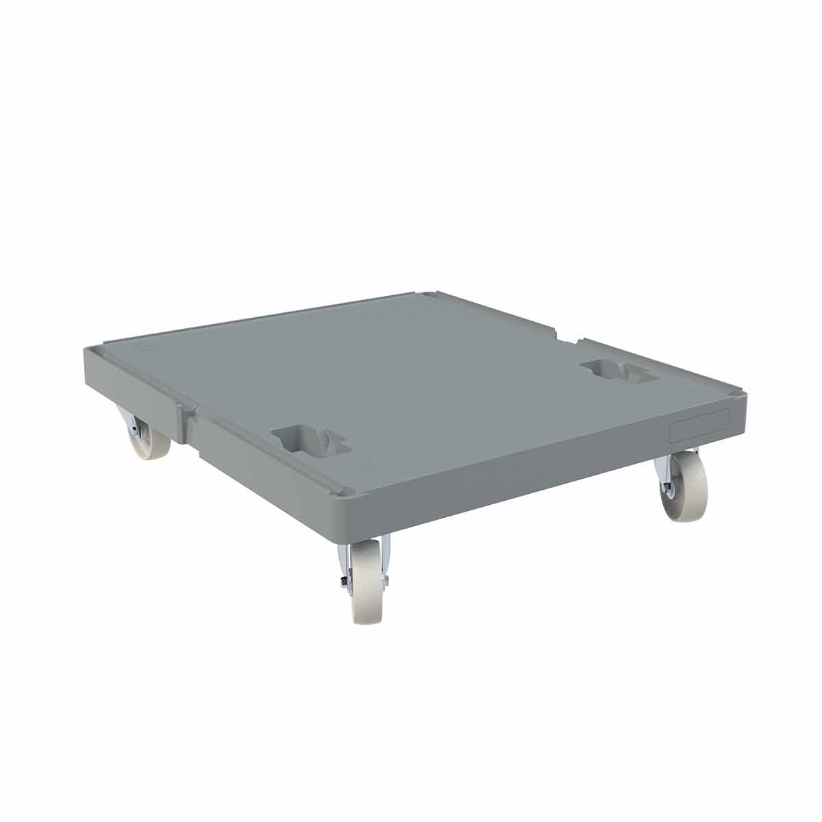 Rollplatte KU grau, 724 x 815 mm, ø 108 PP, Ladefläche geschlossen