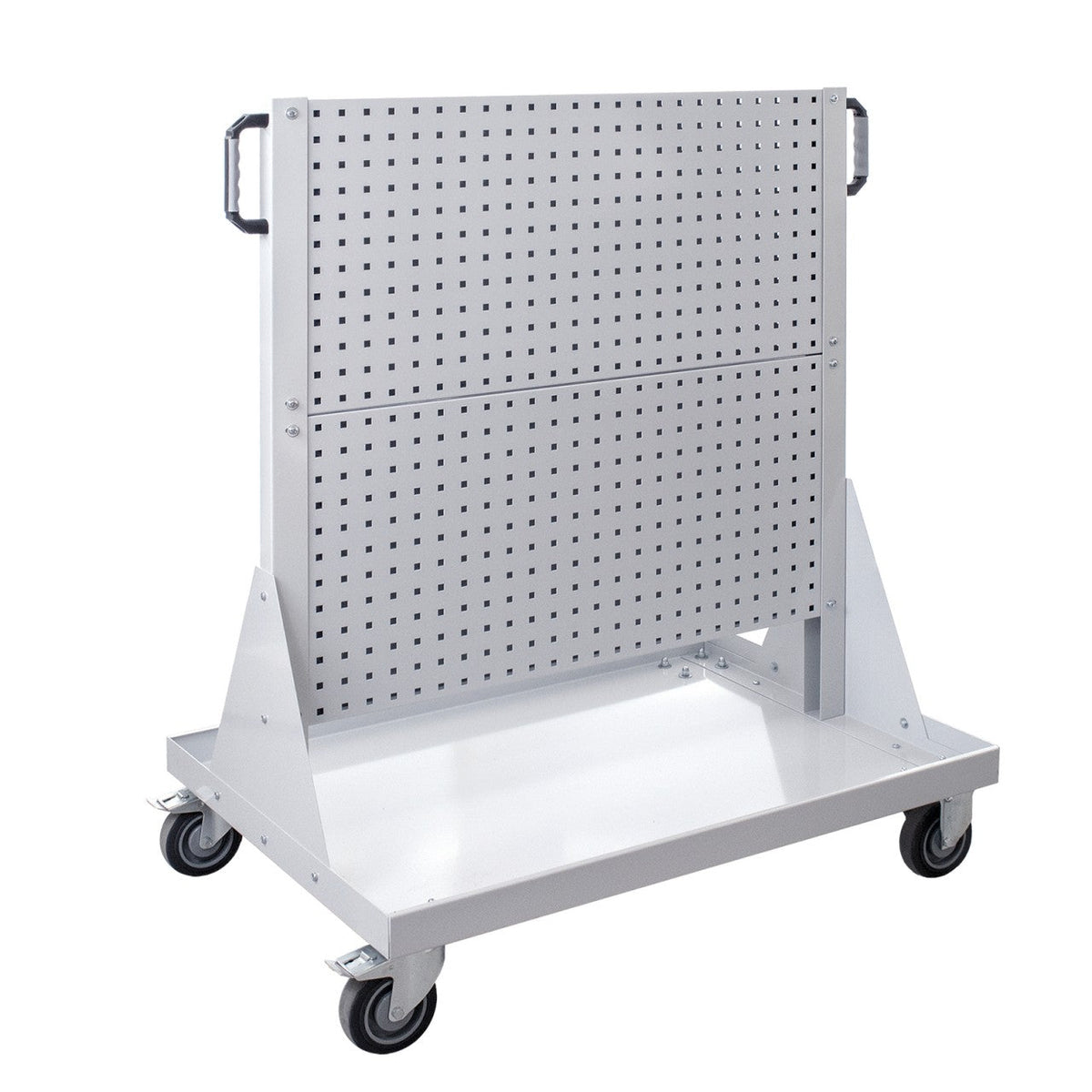 Rollwagen mit 4 Lochplatten, Lichtgrau (RAL7035)