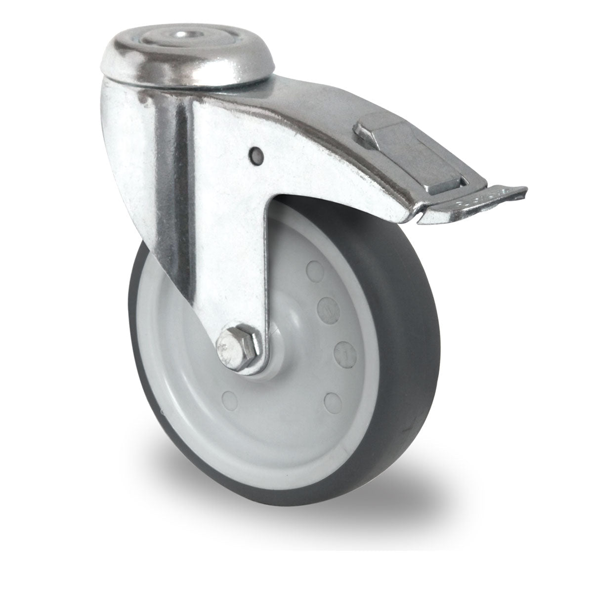 Lenkrolle mit Feststeller, Ø 100 mm, TPE