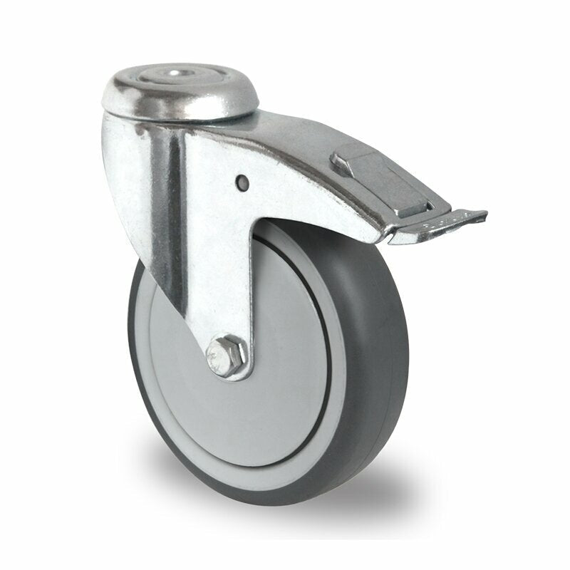 Lenkrolle mit Feststeller, Ø 100 mm, TPE