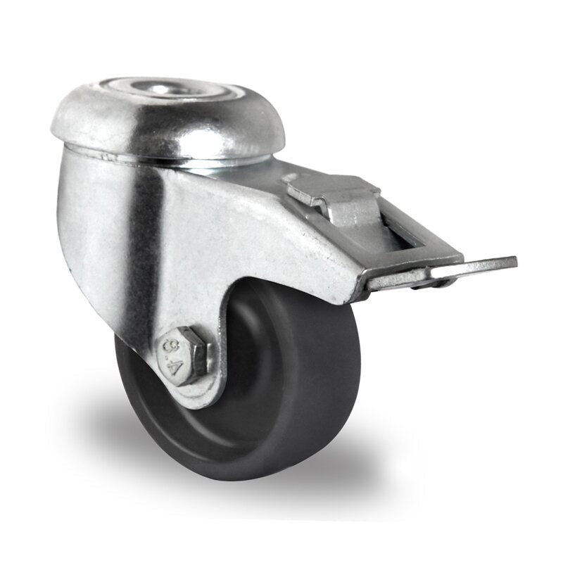 Lenkrolle mit Feststeller, Ø 50 mm, Polypropylen