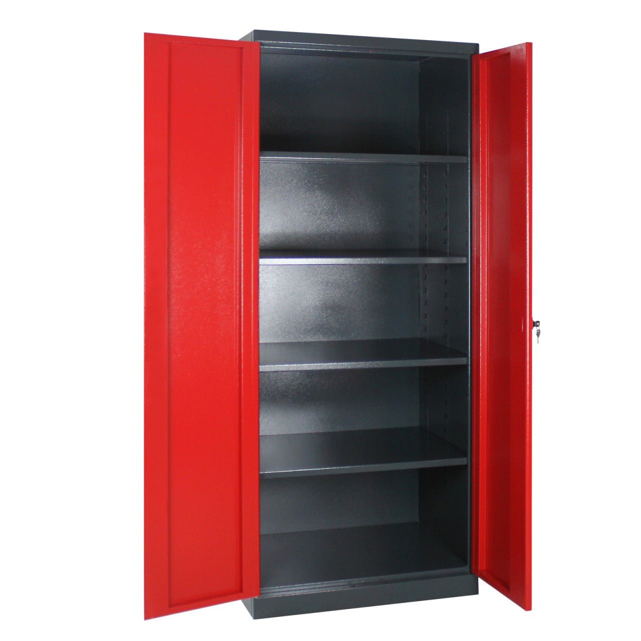 Schrank "XL-T"; Feuerrot (RAL 3000) / Anthrazitgrauau (RAL 7016)