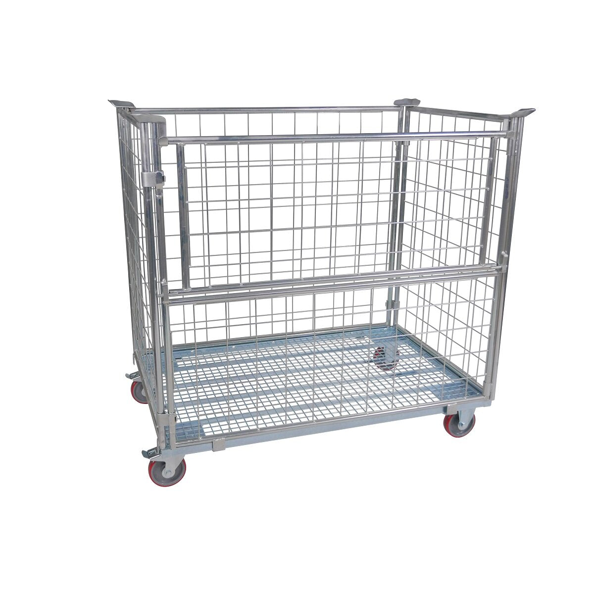 Gitteraufsatzrahmen Nutzhöhe 1000mm ME, auf Stahlrollplatte 800x1200mm