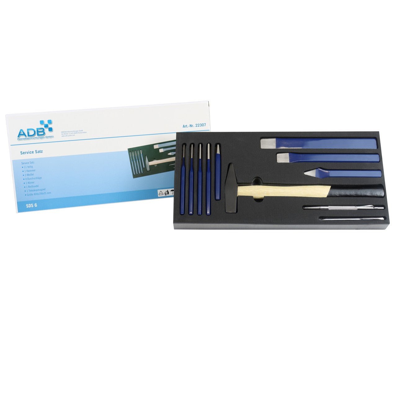 ADB Hammer-/Meißel-Set, 11-tlg