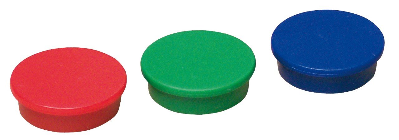 ADB Magnete für Lochwand in versch. Farben, Ø 25 mm, 10