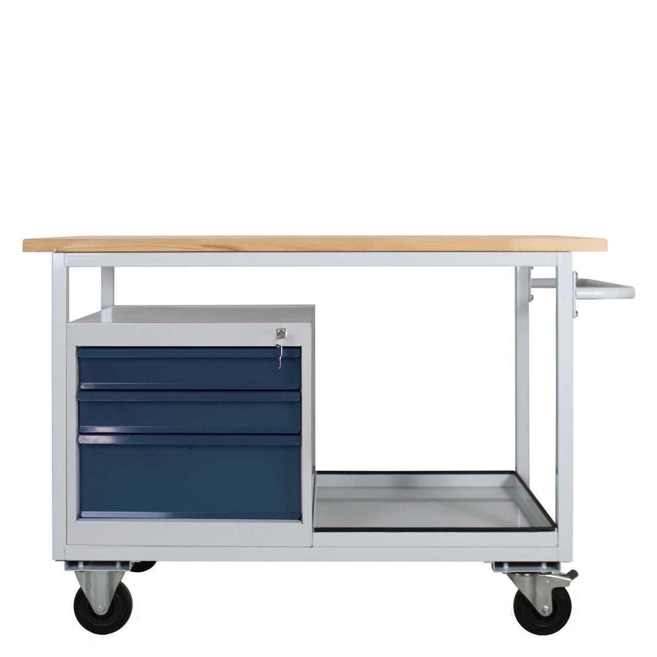 ADB Tischwagen Eko,3 SL,L1300xB600xH850mm,RAL7035/7016