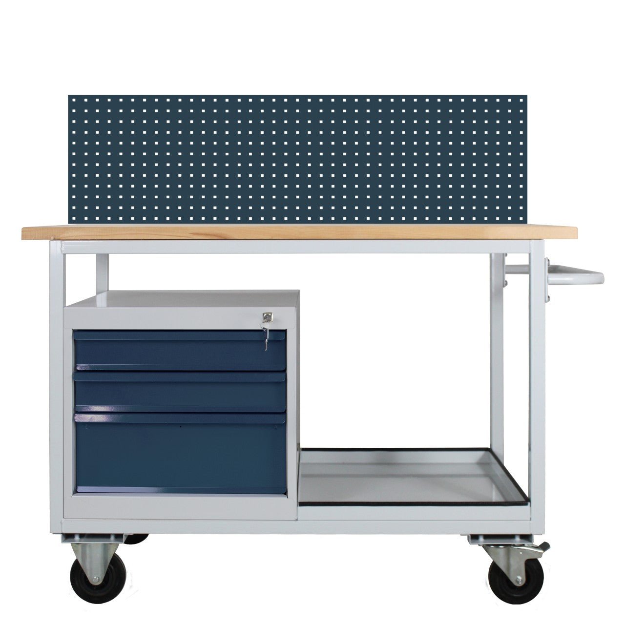 ADB Tischwagen Eko,3 SL+Lochwand,RAL7035/7016