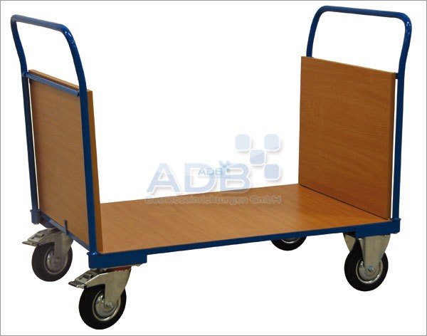 ADB Transportwagen mit 2 Holzwänd
