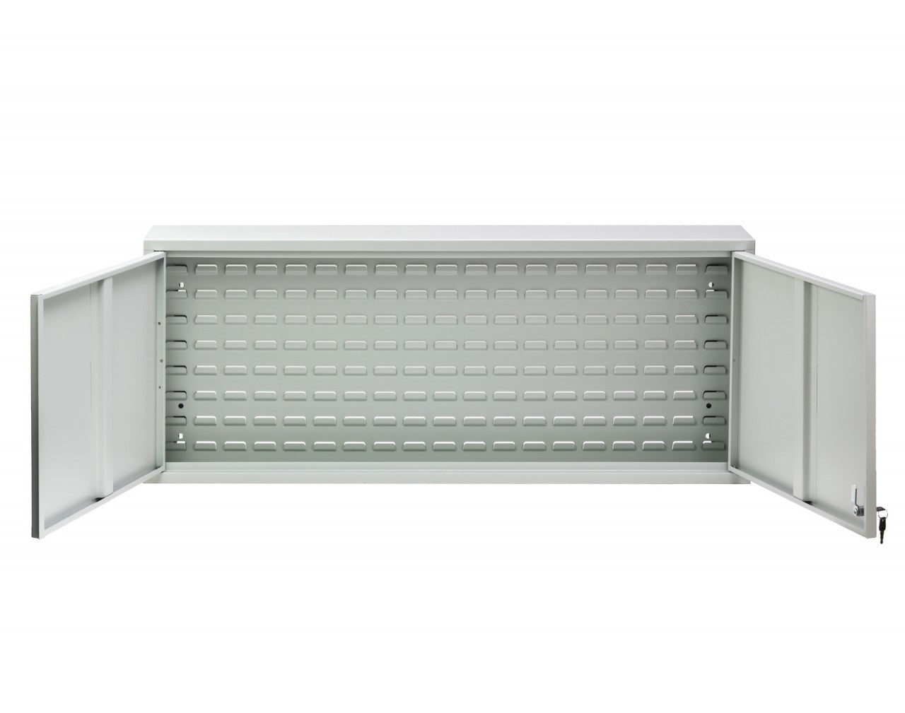ADB Wandschrank mit Schlitzwand, Lichtgrau