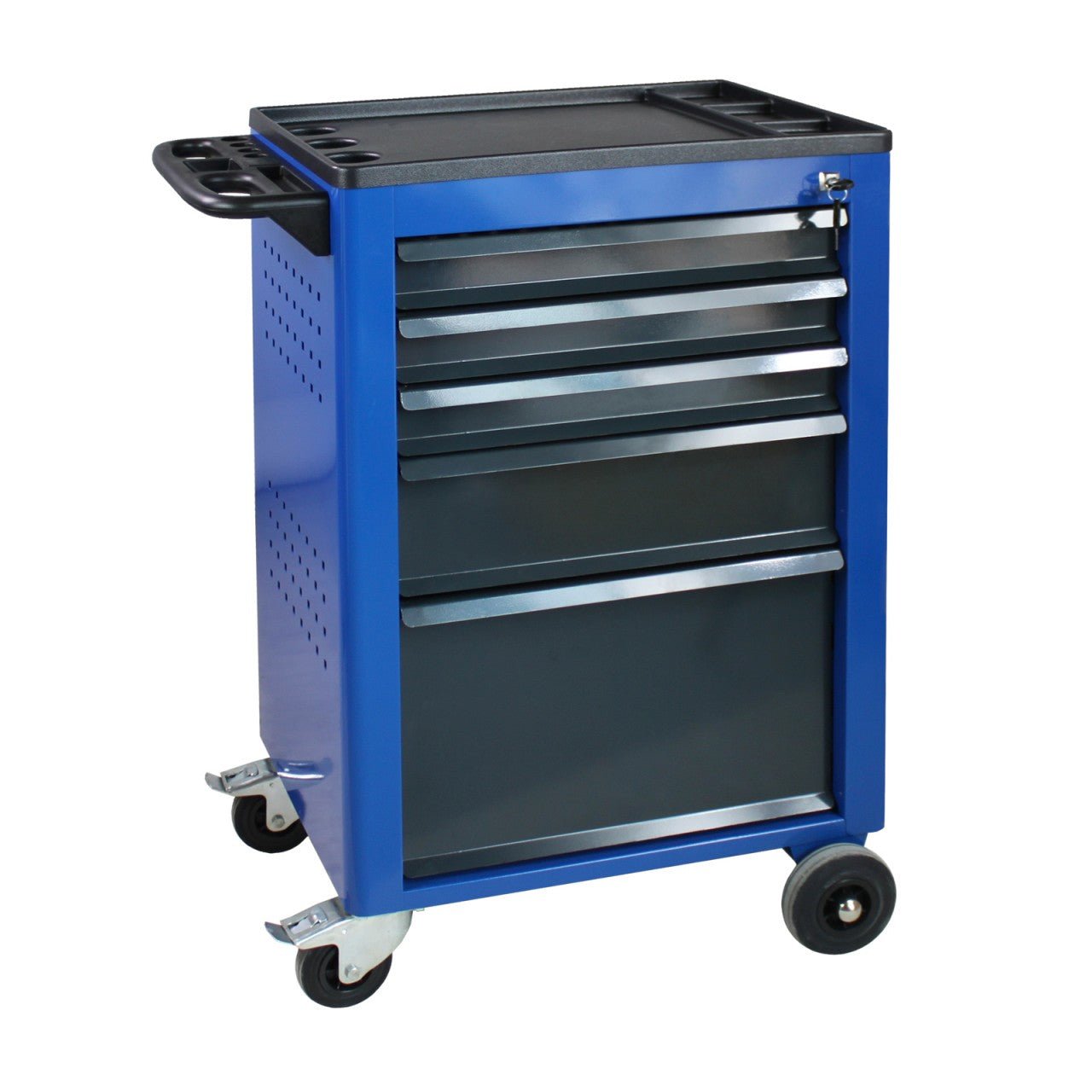ADB Werkstattwagen Basic, blau, 5 Schubladen