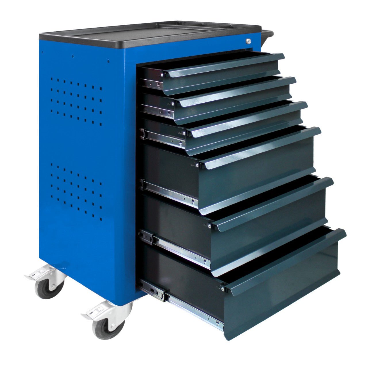 ADB Werkstattwagen Basic, blau, 6 Schubladen