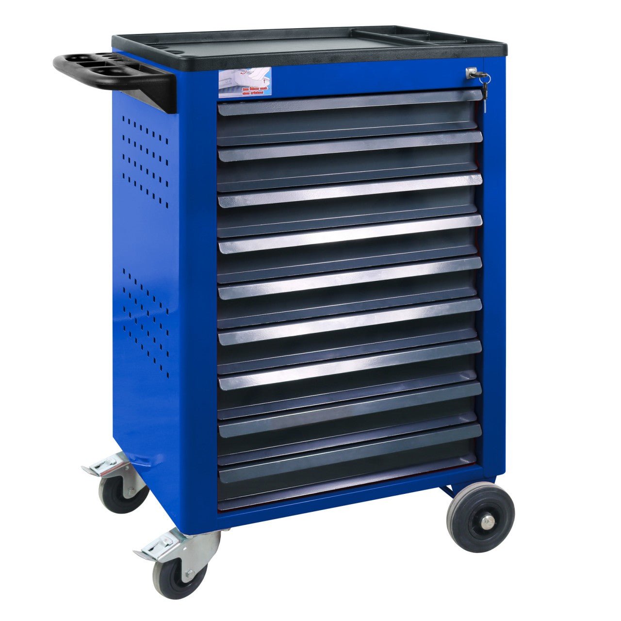 ADB Werkstattwagen Basic, blau, 9 Schubladen