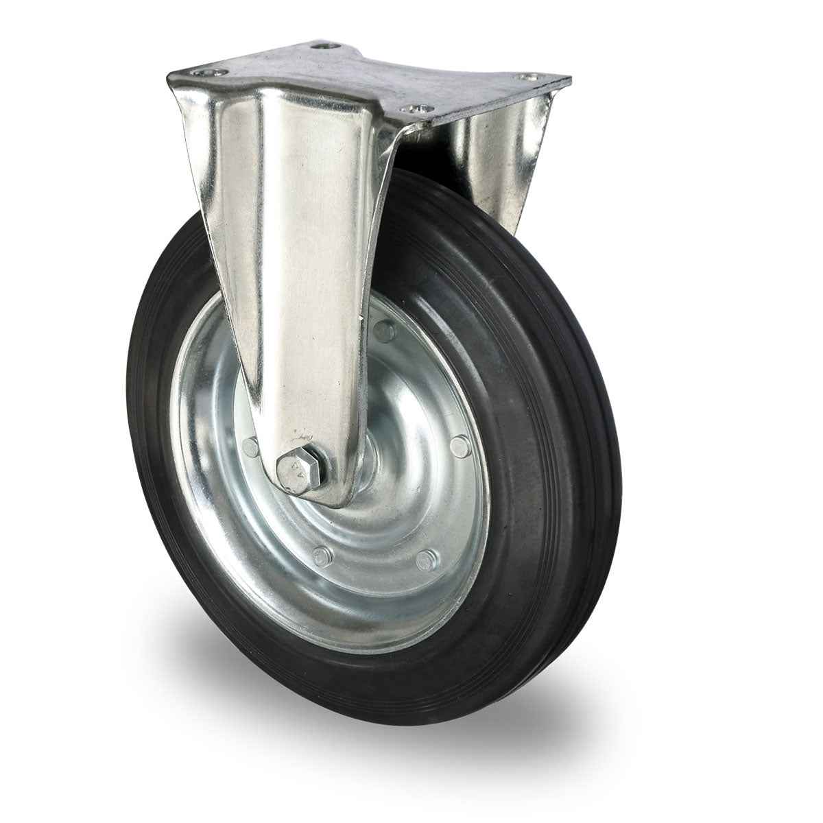 Bockrolle, Ø 250 mm, Vollgummi