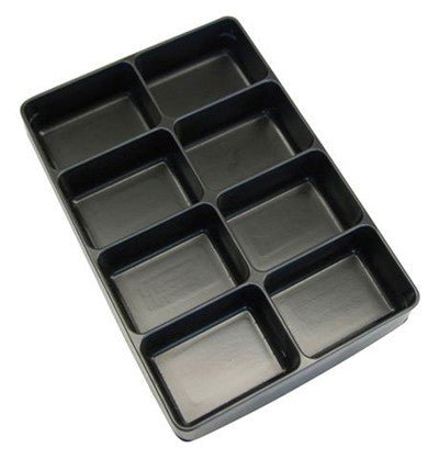 Einleger / Einteiler schwarz 8-fach
