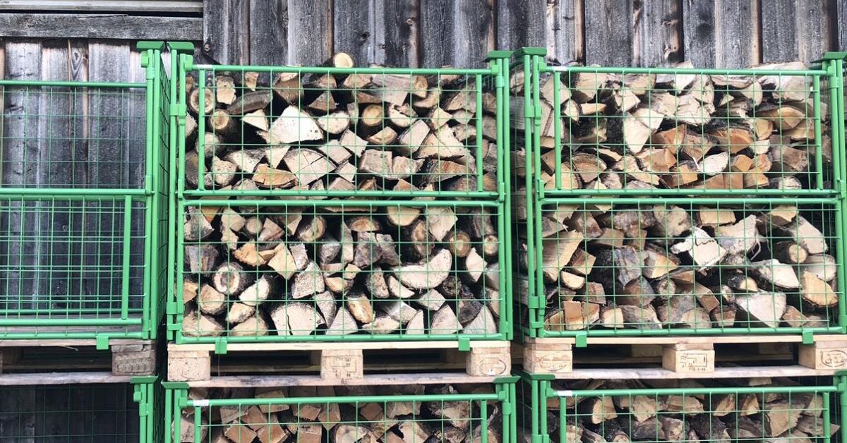 Gitteraufsatzrahmen grün lackiert für Euro-Paletten - Nutzhöhe 800mm – Detailansicht 6