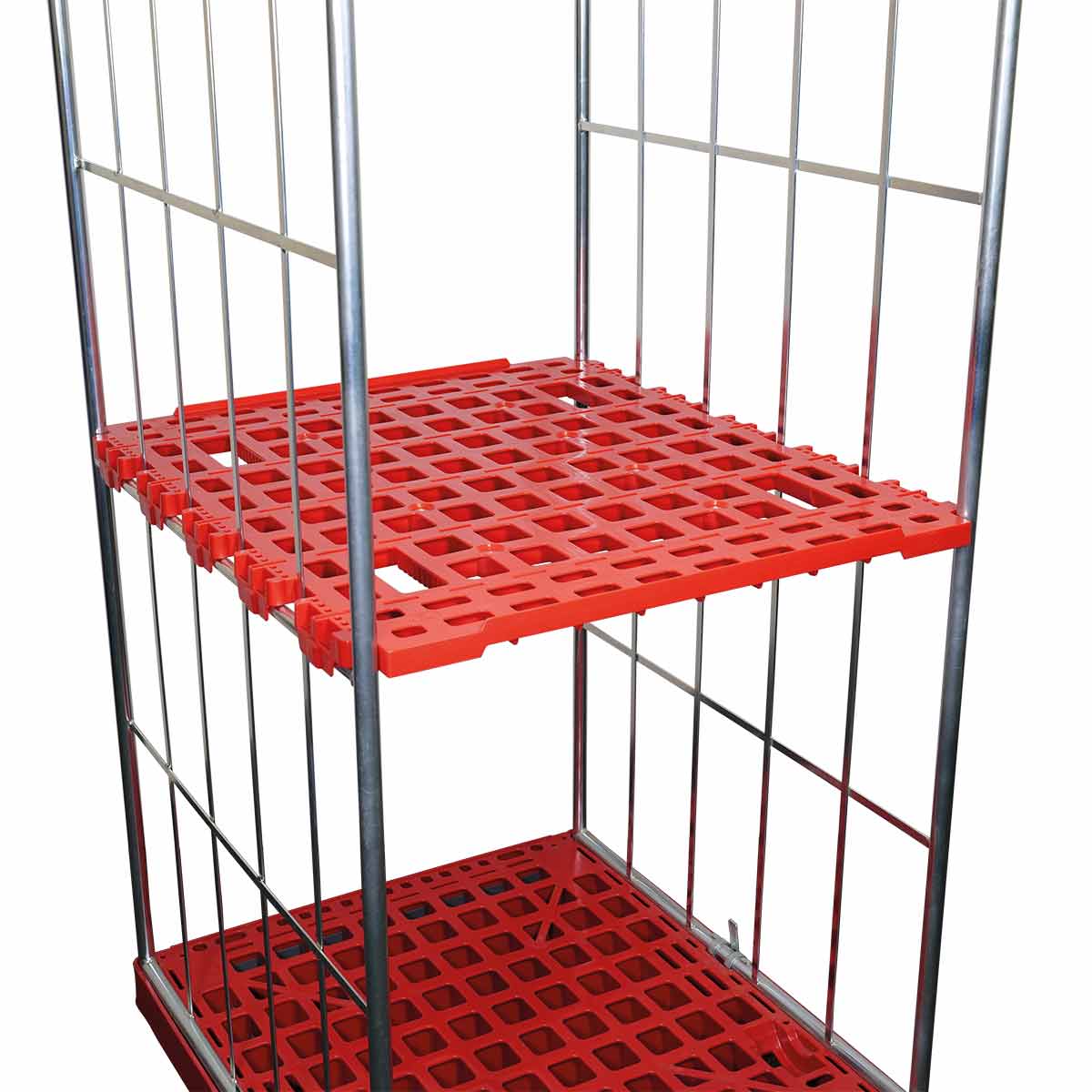 Kunststoff-Zwischenboden, für Rollbehälter 724 x 815 mm, Typ 2-seitig