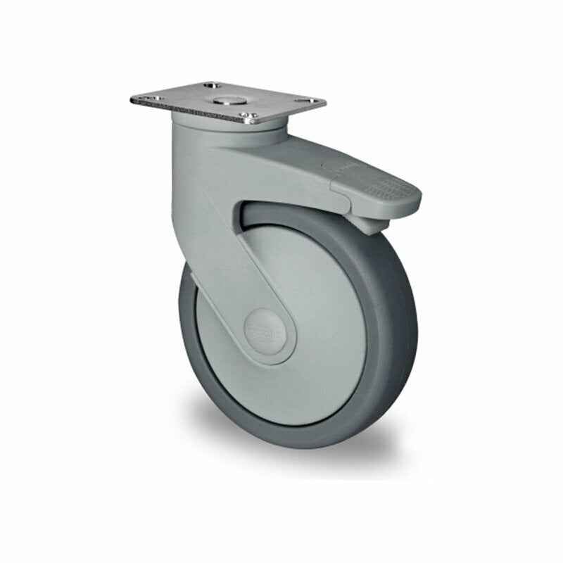 Lenkrolle mit Feststeller, Ø 100 mm, TPE