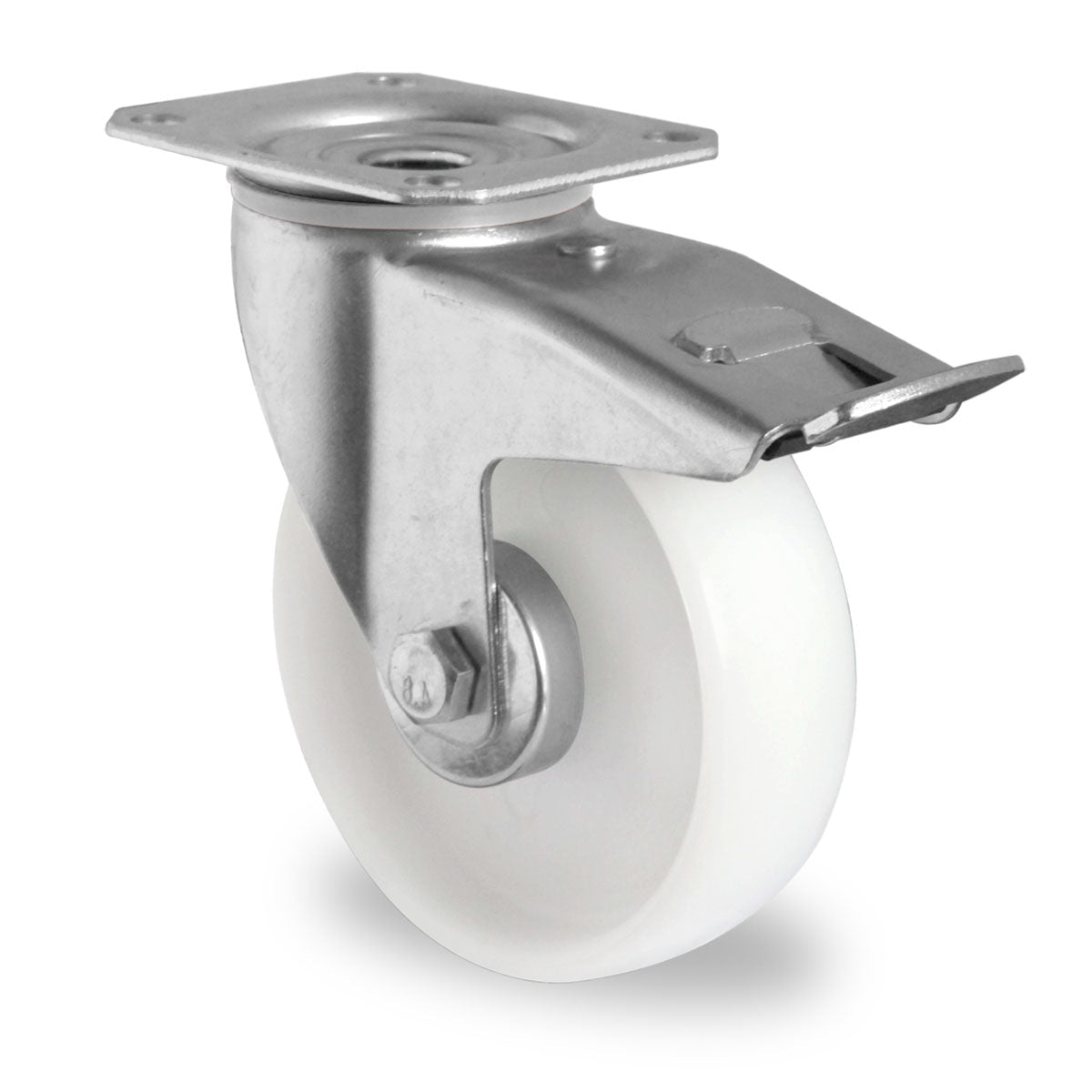 Lenkrolle mit Totalfeststeller ø 100 mm Serie N0N0 Rollenlager - Abrollwerk