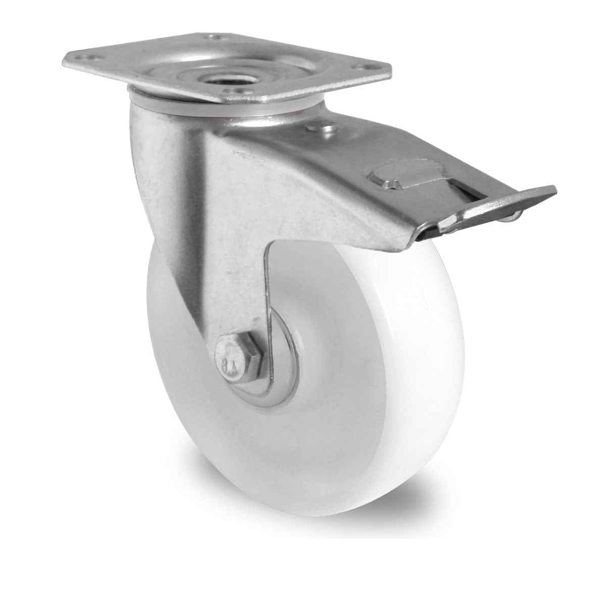 Lenkrolle mit Feststeller, Ø 125 mm, TPR