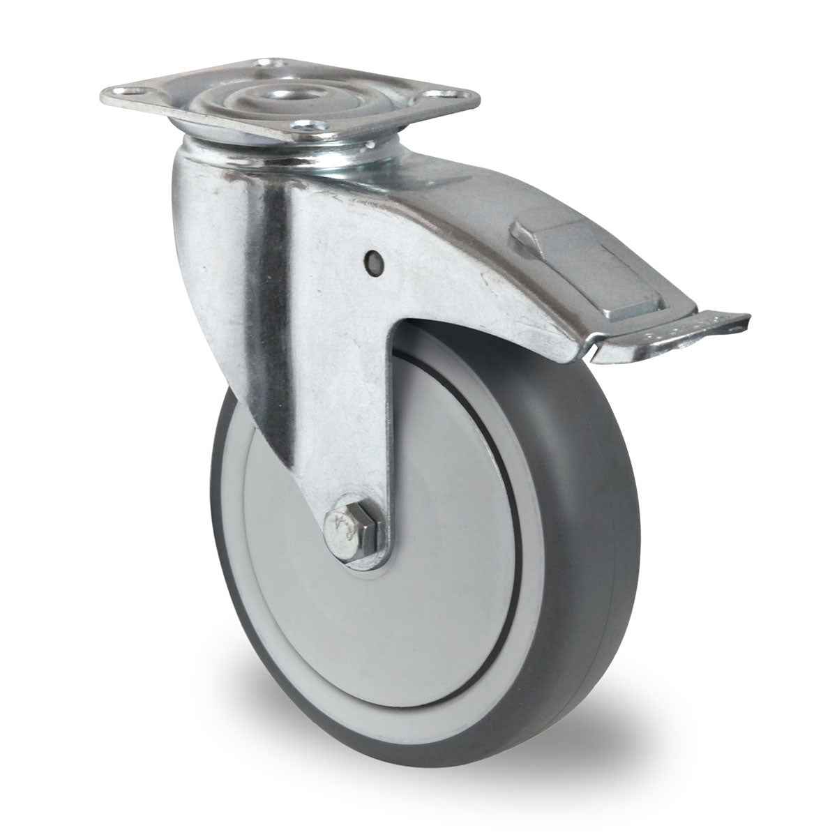 Lenkrolle mit Feststeller, Ø 150 mm, TPE