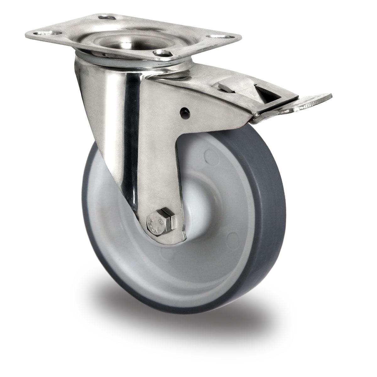 Lenkrolle mit Feststeller, Ø 160 mm, TPE