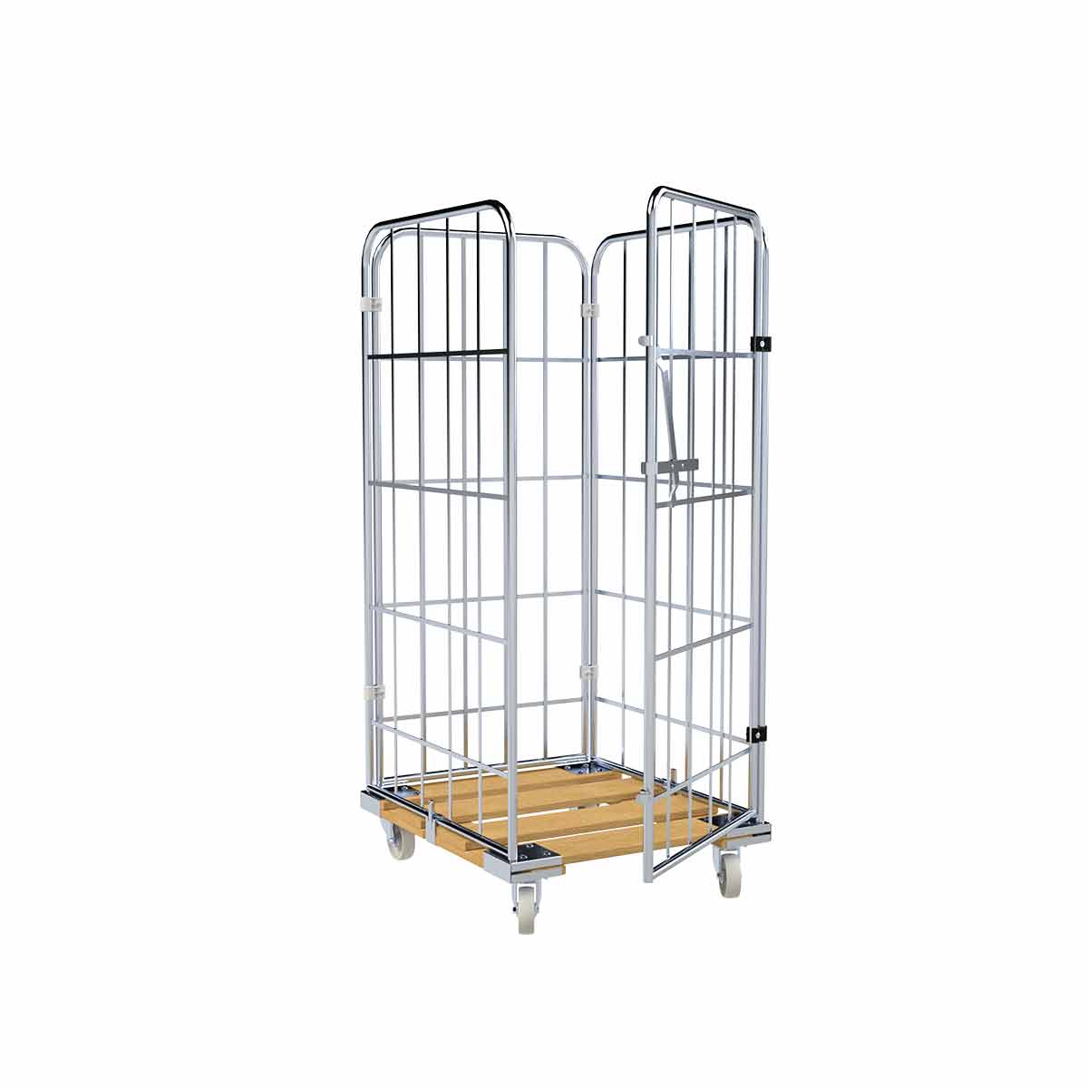 Rollbehälter 1460 HO, 724 x 810 mm, 4-seitig, 1 Vorderwand, Cr 3