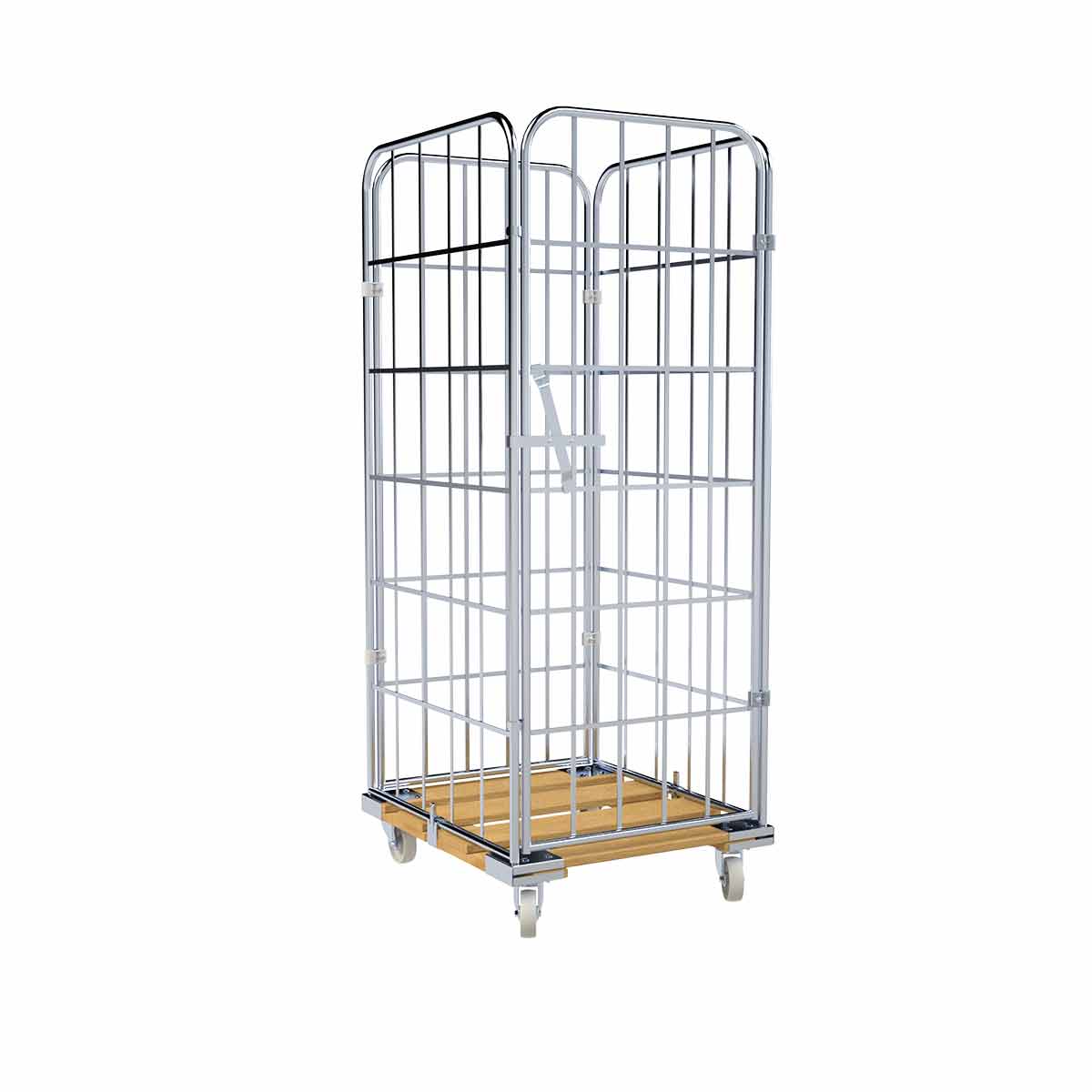 Rollbehälter 1650 HO, 724 x 810 mm, 4-seitig, 1 Vorderwand, Cr 3