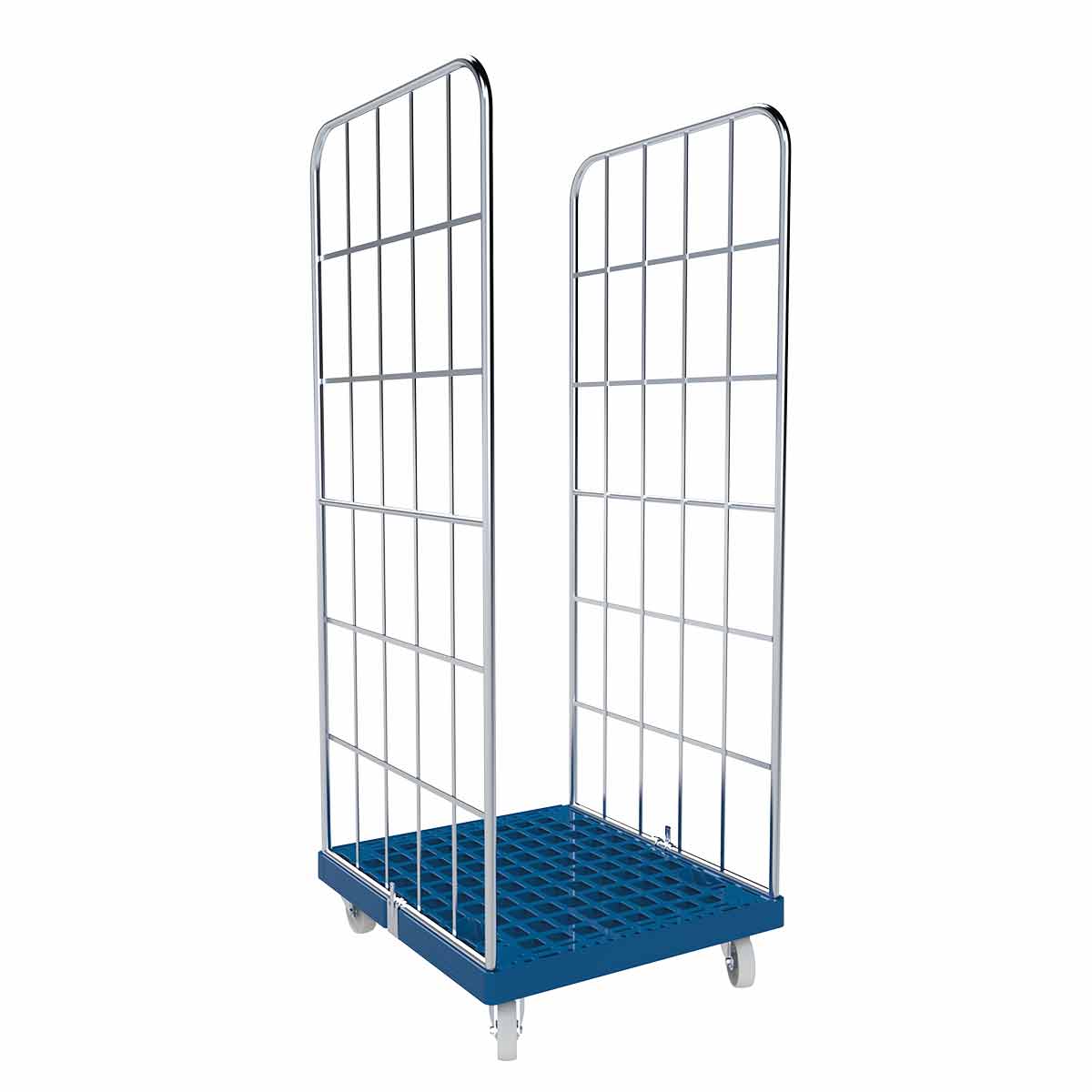 Rollbehälter 1650 KU blau, 724 x 815 mm, Typ 2-seitig, Cr 3