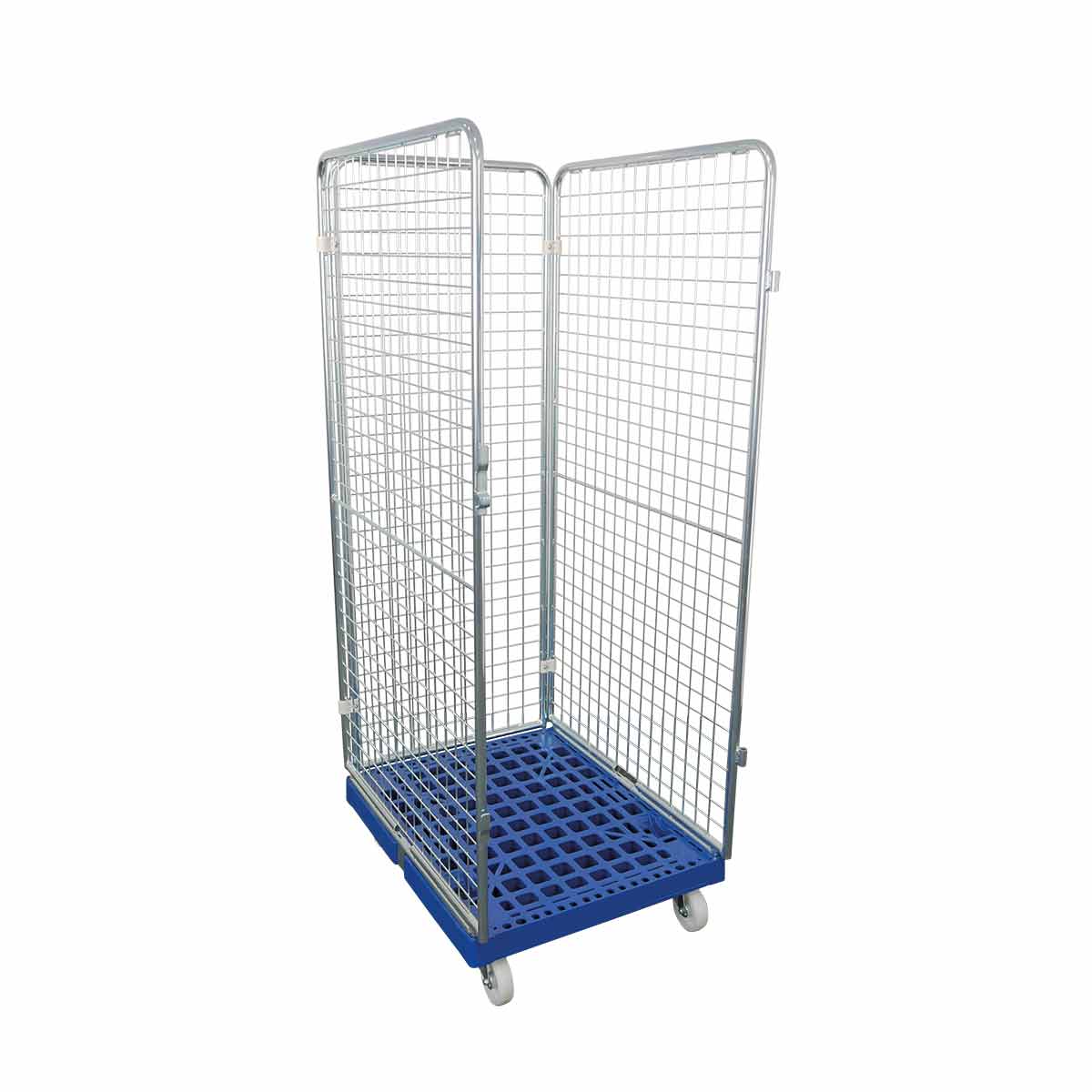 Rollbehälter ADB 1600 KU blau, 682 x 815 mm, 3-seitig, Cr 3