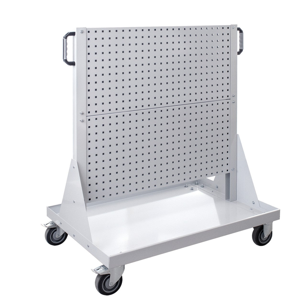 Rollwagen mit 4 Lochplatten, Lichtgrau (RAL7035)
