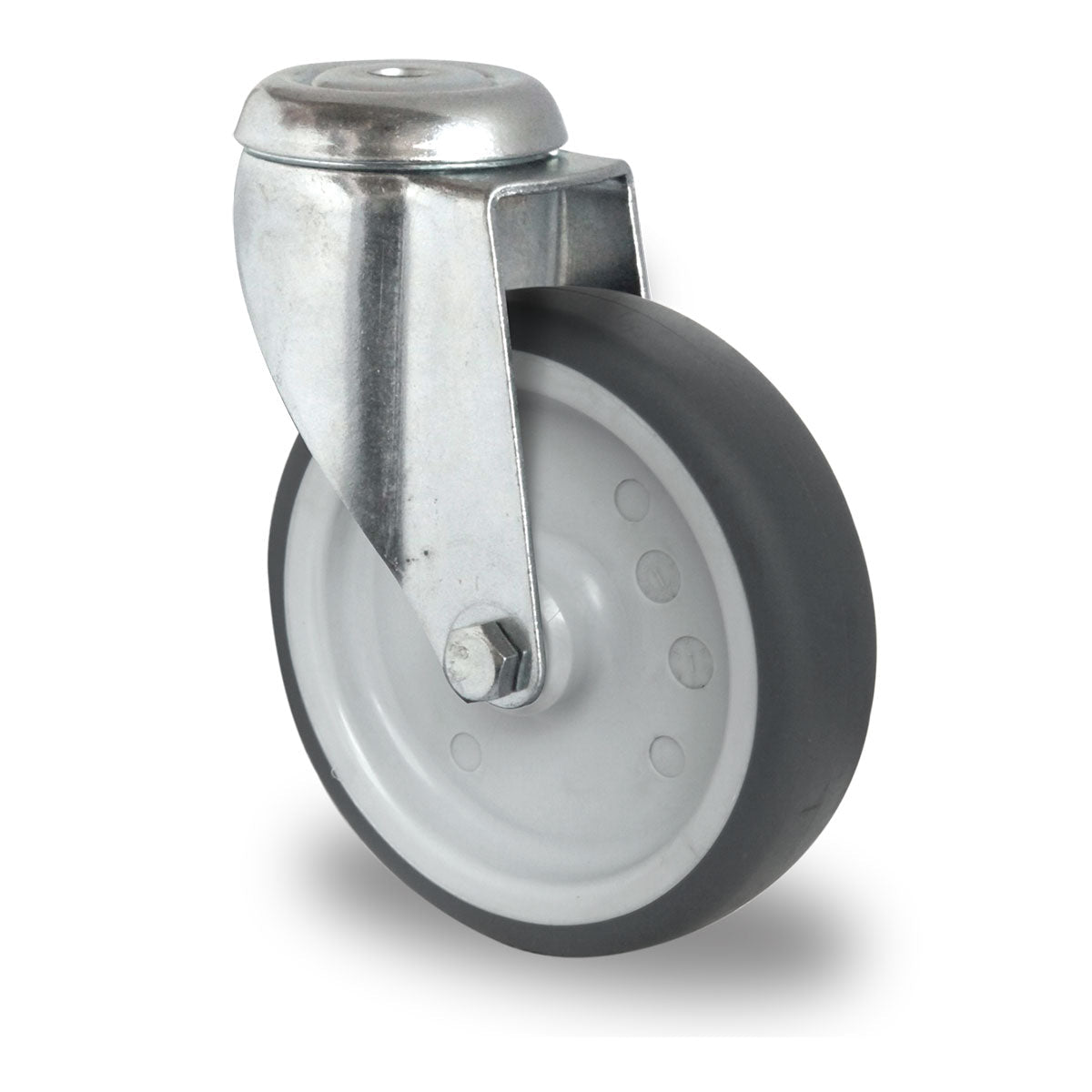 Rückenloch-Lenkrolle, Ø 125 mm, Polypropylen