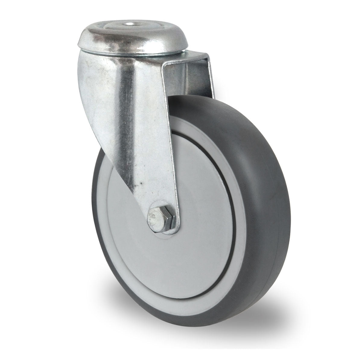 Rückenloch-Lenkrolle, Ø 125 mm, Polypropylen