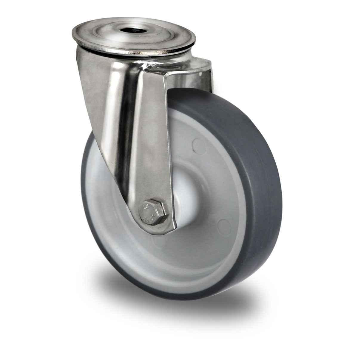 Rückenloch-Lenkrolle, Ø 160 mm, Gleitlager