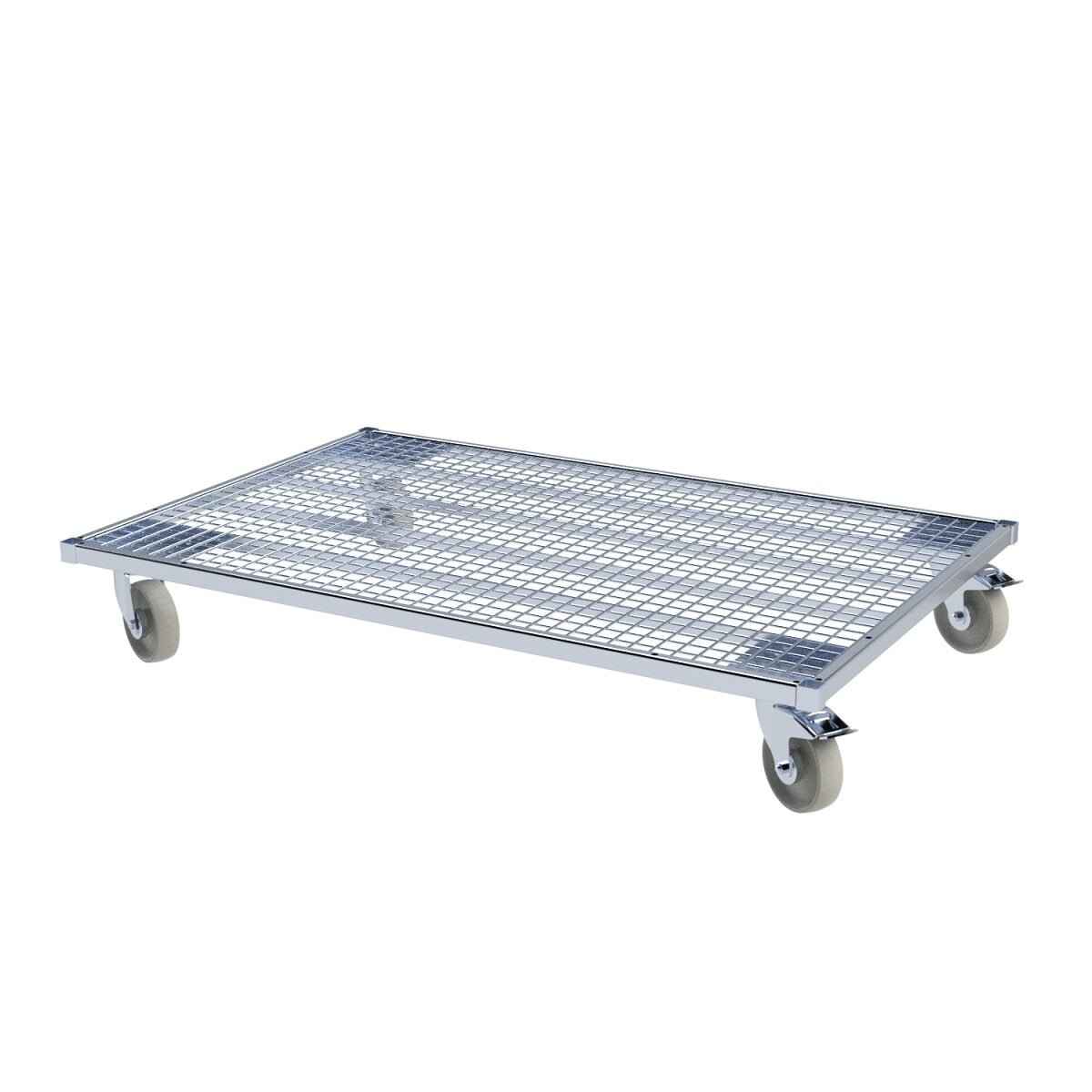 Stahlrollplatte 800 x 1200 mm, Cr 3, ø 125 PP, für Gitteraufsatzrahmen