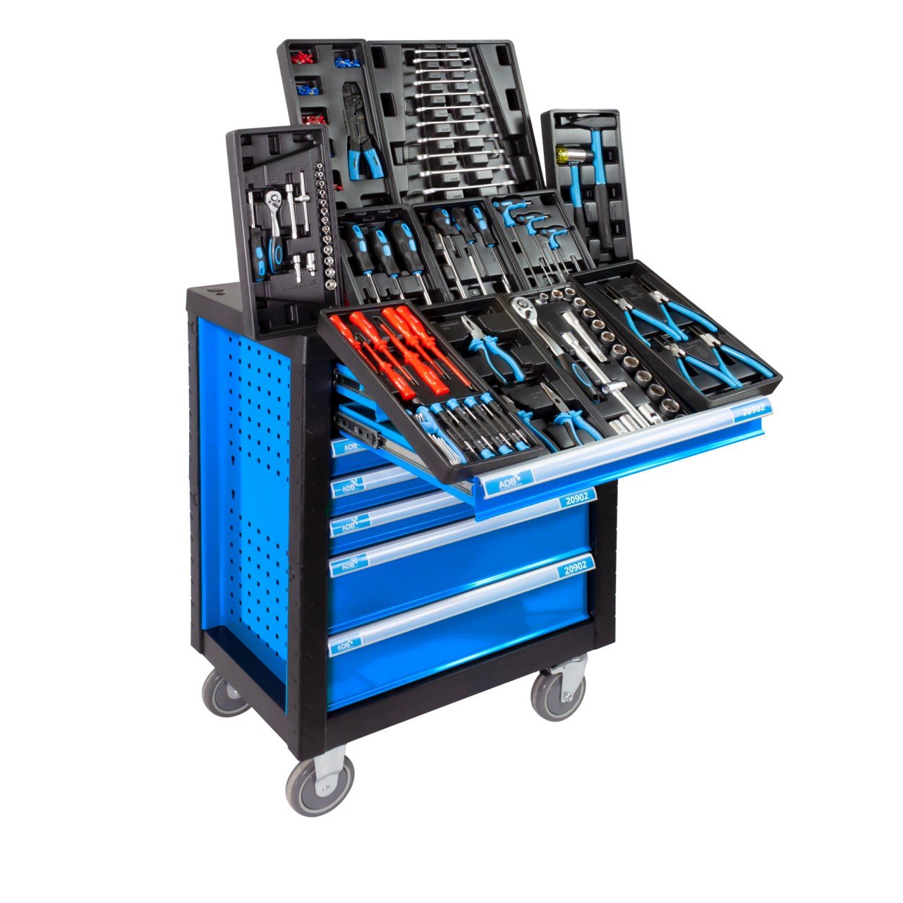 Werkstattwagen"LIGHTNING" inkl. Werkzeug, Himmelblau (RAL 5015)